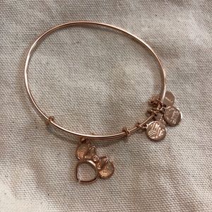 Alex & Ani Minnie Mouse Headband Rose Gold Bangle